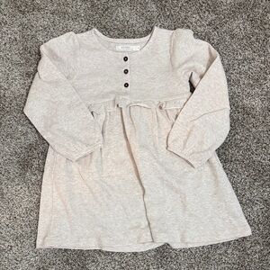 Kendi by Colored Organics Girls' Long Sleeve Dress with Buttons